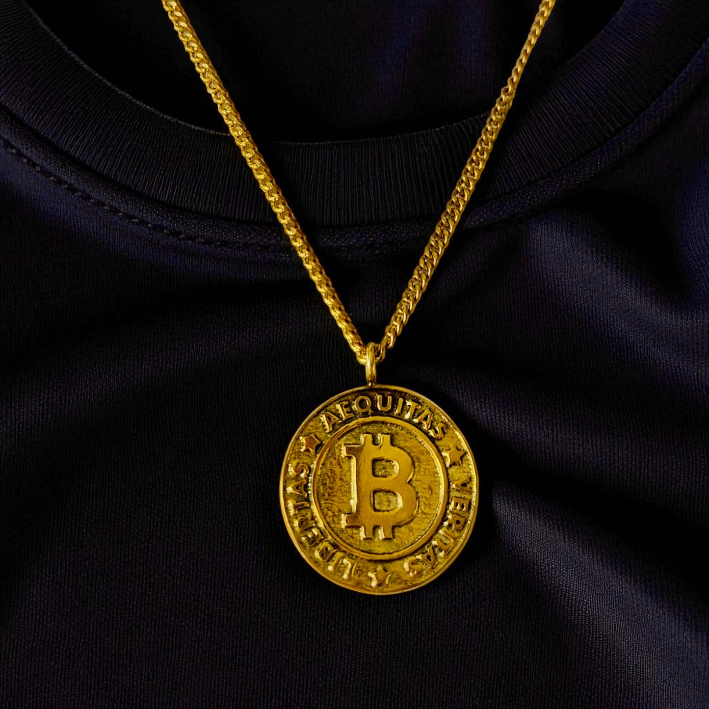 AEQUITAS * VERITAS * LIBERTAS [gold chain]