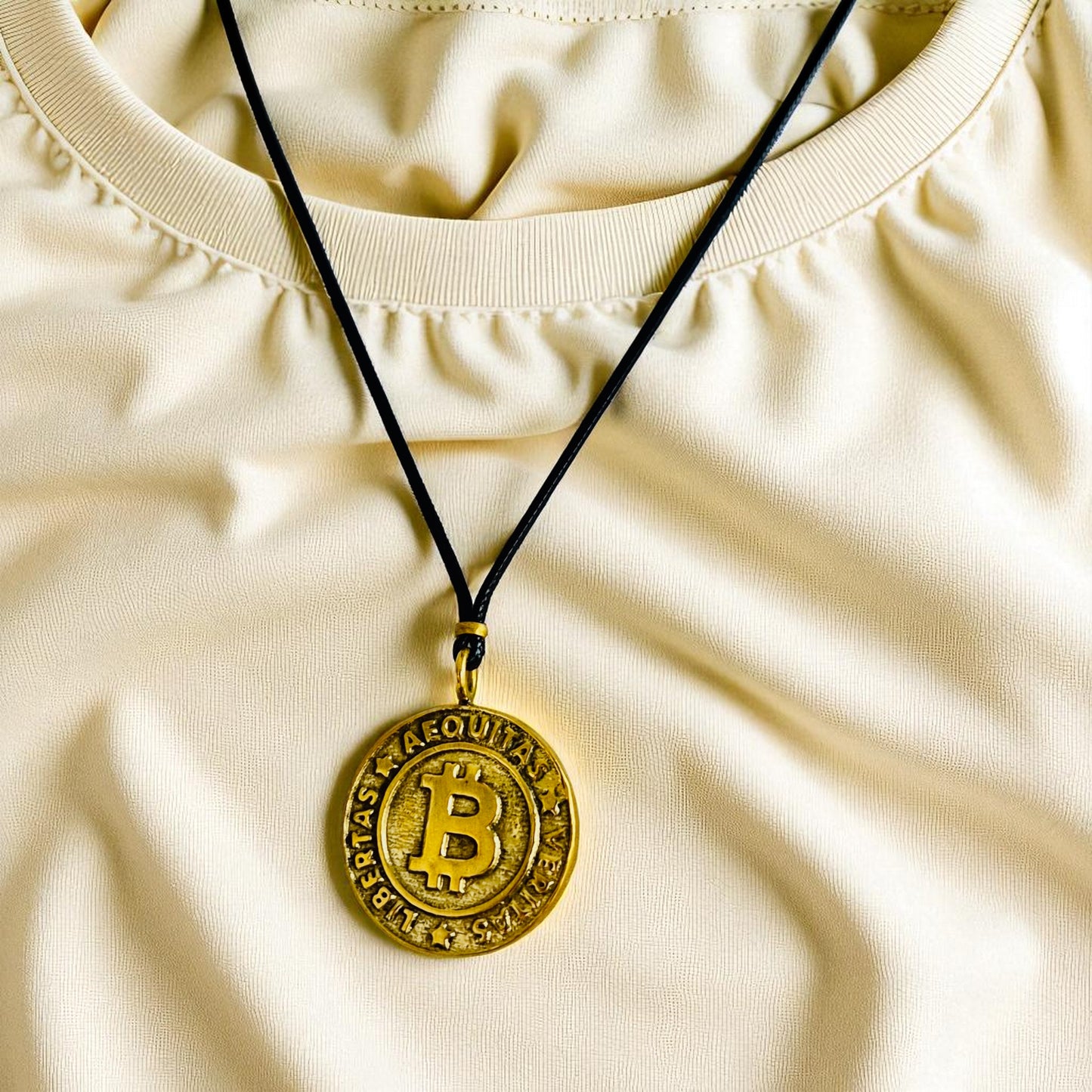 AEQUITAS * VERITAS * LIBERTAS [leather chain]